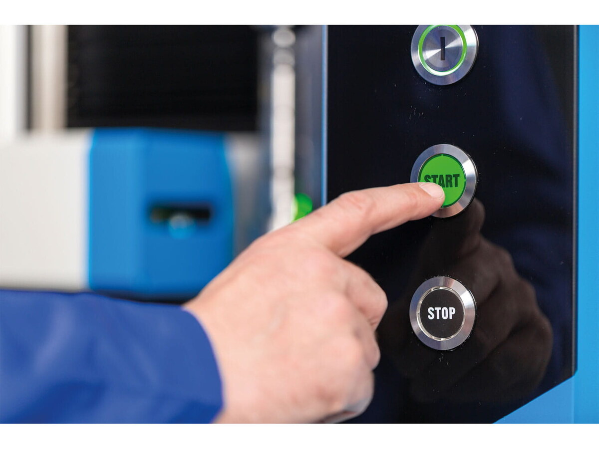 Stație Opticline - buton pornire măsurare