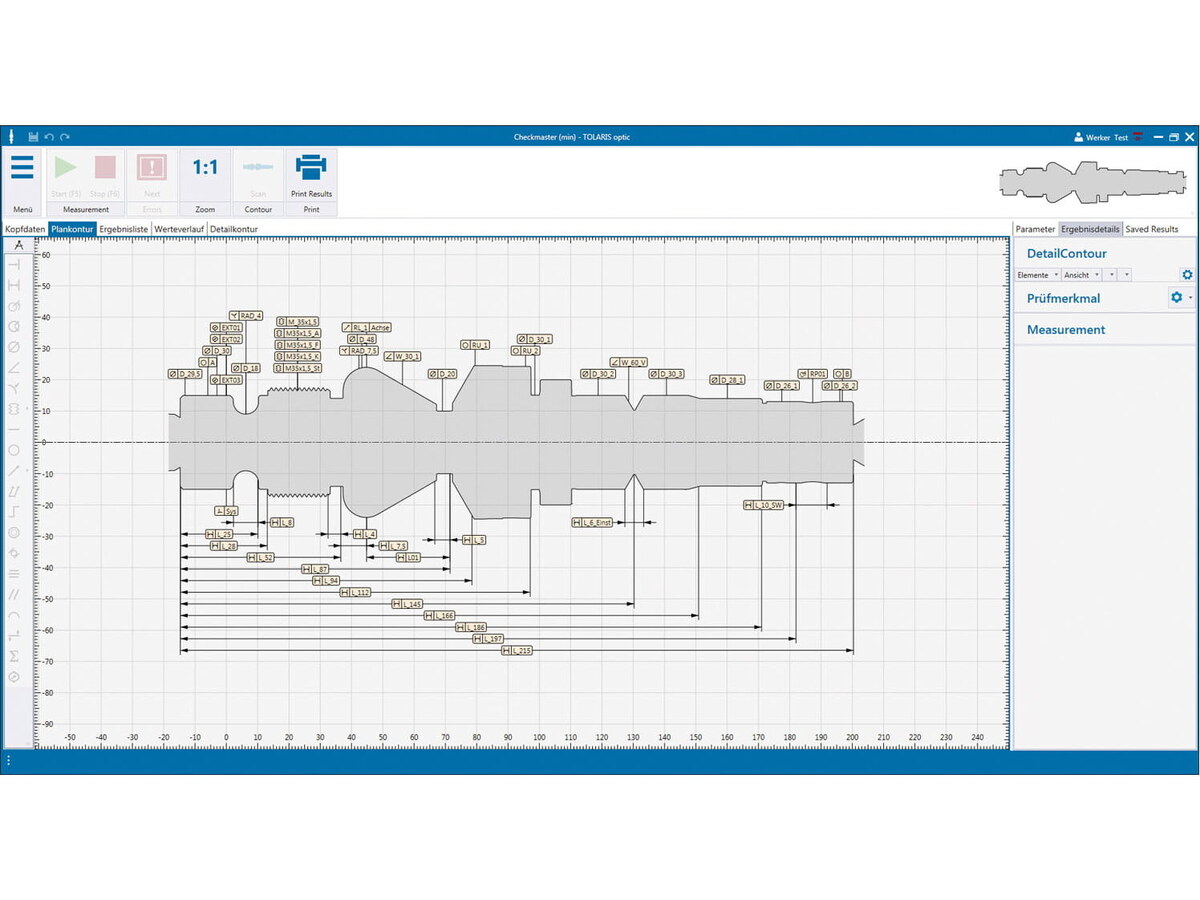 Tolaris Optic - interfață operator intuitivă